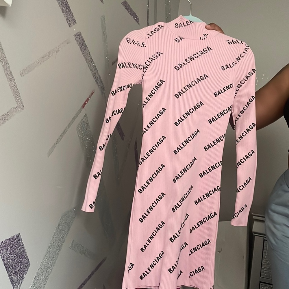 Pink balenciaga dress